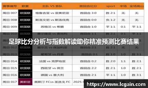 zoty中欧足球比分分析与指数解读助你精准预测比赛结果